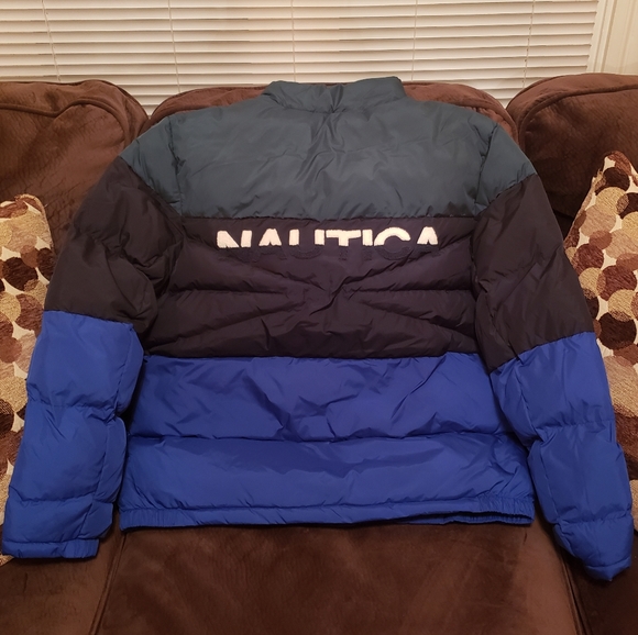 Nautica Mens Puffer Coat (Large) - Picture 4 of 9